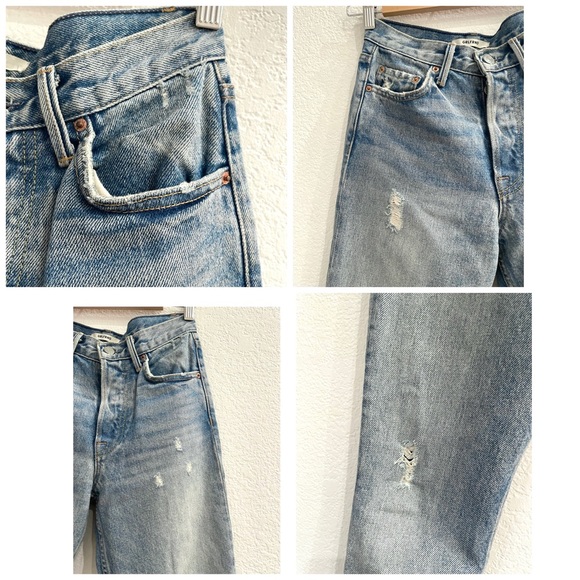 GRLFRND Karolina High Rise Distressed Skinn Jeans in Last Dance Retro Vintage - Picture 10 of 13